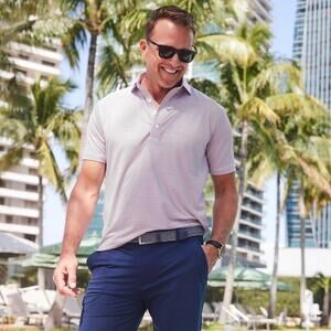 Men's Striped Polo Shirt